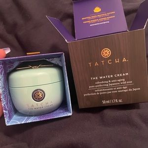Tatcha the water cream.